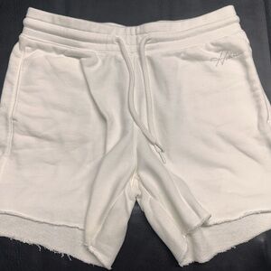 Hollister White Jersey Fleece Shorts